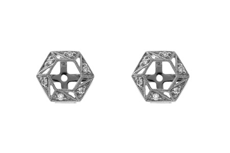 A019-08828: EARRING JACKETS .08 TW (FOR 0.50-1.00 CT TW STUDS)