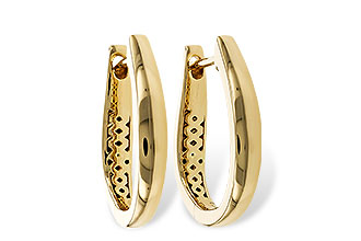 D293-60709: GOLD EARRINGS (17MM)