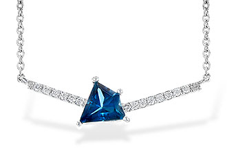 F209-07009: NECK .87 LONDON BLUE TOPAZ .95 TGW