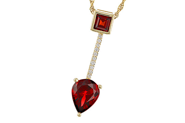 F293-57009: NECKLACE 2.15 GARNET 2.20 TGW