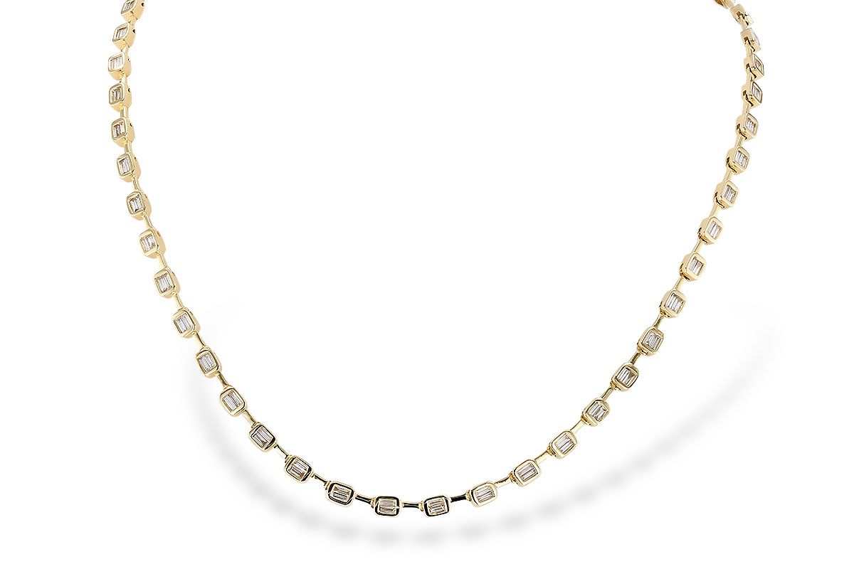 G292-68854: NECKLACE 2.05 TW BAGUETTES (17 INCHES)