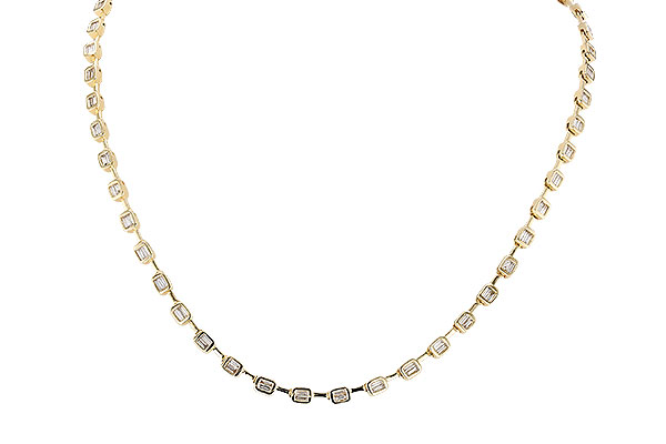 G292-68854: NECKLACE 2.05 TW BAGUETTES (17 INCHES)