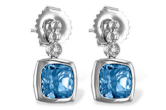 L208-14300: EARR 1.76 BLUE TOPAZ 1.80 TGW