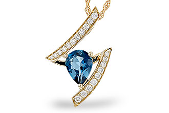 L293-56118: NECK 1.04 LONDON BLUE TOPAZ 1.23 TGW (8x6MM)