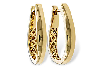 L293-60709: GOLD EARRINGS (22MM)